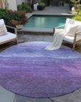 LOOMLAN Rugs Elien Purple Washable Indoor-Outdoor Rug