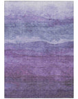 LOOMLAN Rugs Elien Purple Washable Indoor-Outdoor Rug