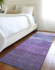 LOOMLAN Rugs Elien Purple Washable Indoor-Outdoor Rug