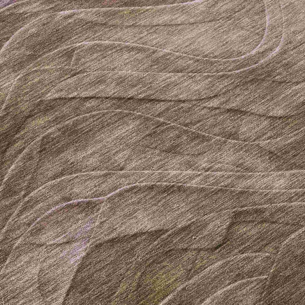 LOOMLAN Rugs Elion Brown Washable Indoor-Outdoor Rug