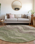 LOOMLAN Rugs Elion Green Washable Indoor-Outdoor Rug