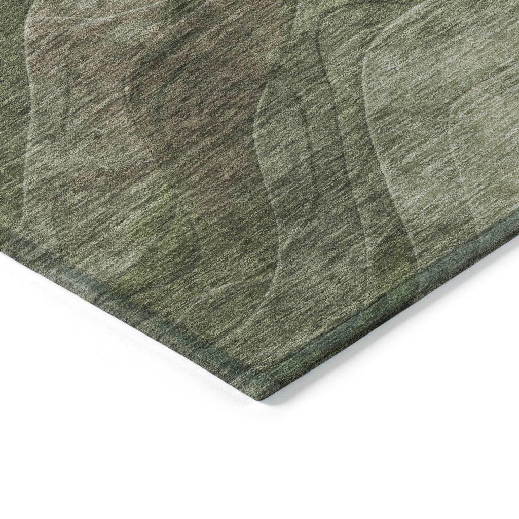 LOOMLAN Rugs Elion Green Washable Indoor-Outdoor Rug