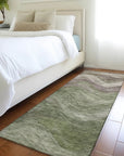 LOOMLAN Rugs Elion Green Washable Indoor-Outdoor Rug