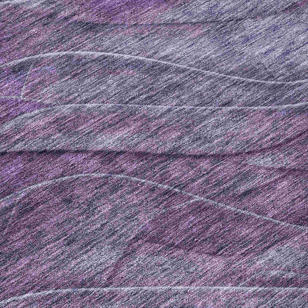 LOOMLAN Rugs Elion Purple Washable Indoor-Outdoor Rug
