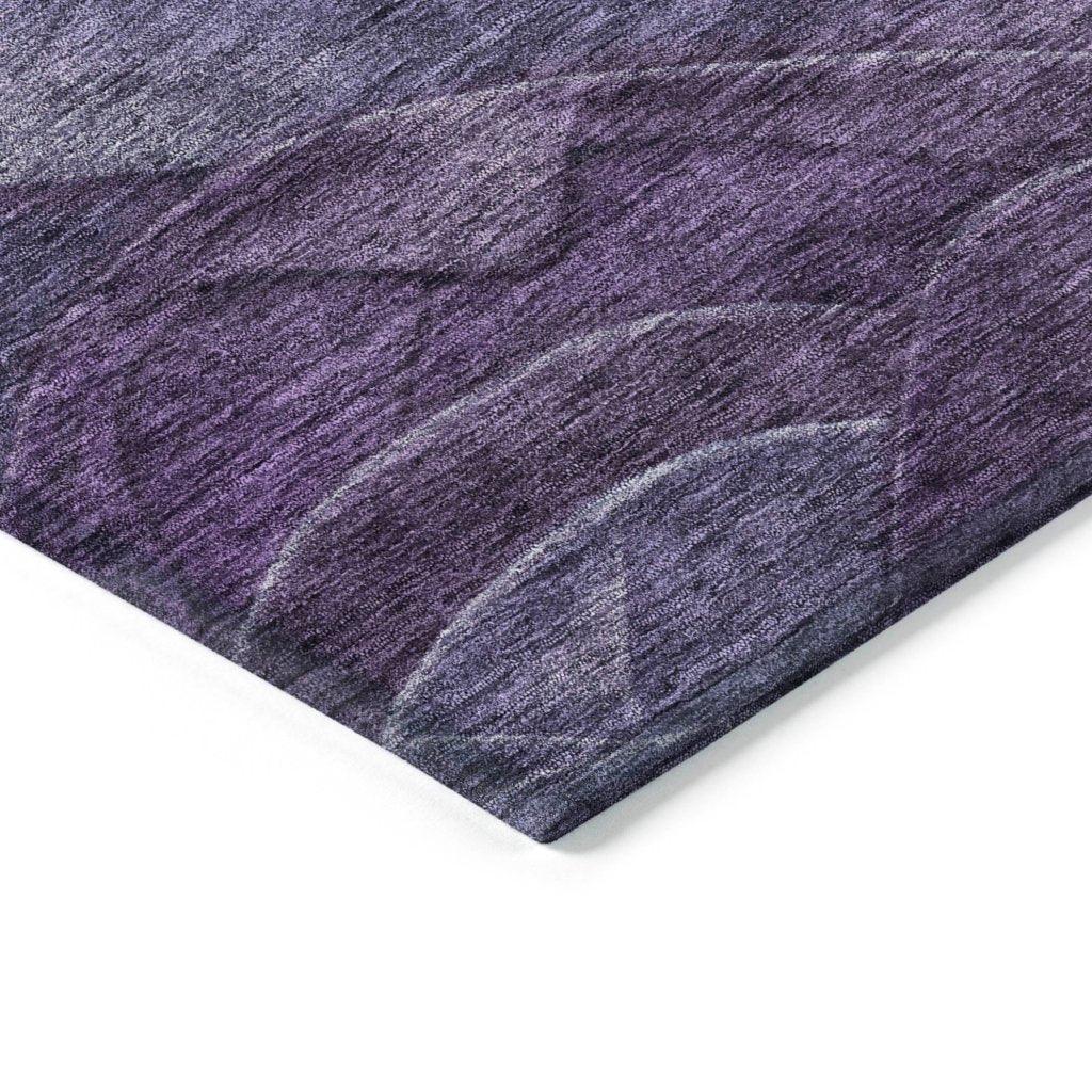 LOOMLAN Rugs Elion Purple Washable Indoor-Outdoor Rug