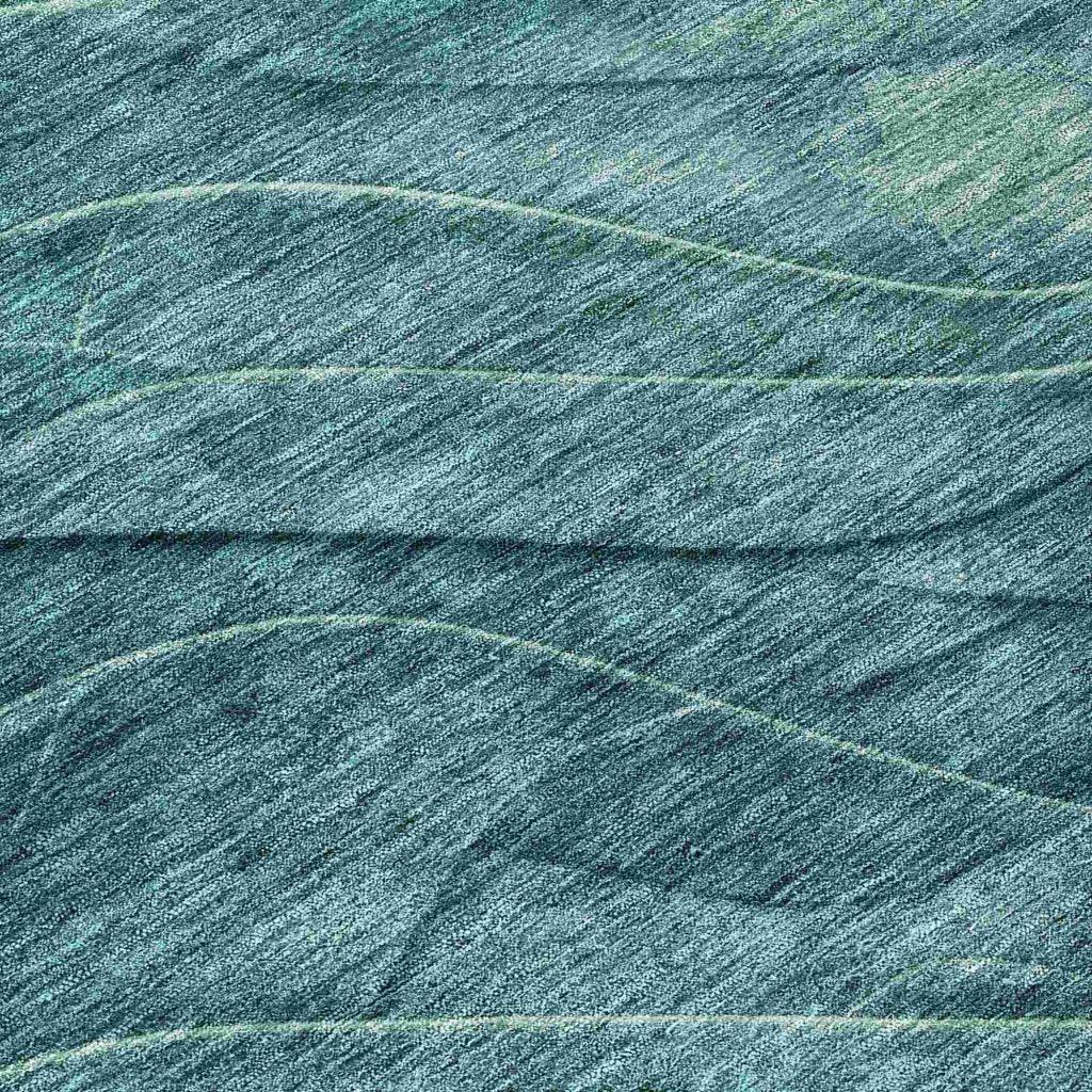 LOOMLAN Rugs Elion Teal Washable Indoor-Outdoor Rug