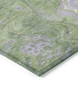 LOOMLAN Rugs Elius Green Washable Indoor-Outdoor Rug
