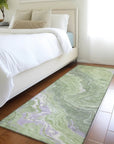 LOOMLAN Rugs Elius Green Washable Indoor-Outdoor Rug