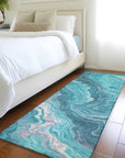 LOOMLAN Rugs Elius Teal Washable Indoor-Outdoor Rug