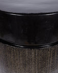 Ellipse Accent Table - Black Outdoor End Table-Outdoor Side Tables-Seasonal Living-LOOMLAN