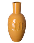 Emissary Ellipse Orange Ceramic Neck Vase