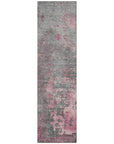 LOOMLAN Rugs Elon Pink Washable Indoor-Outdoor Rug