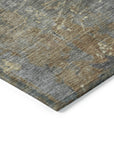Eloril Brown Washable Indoor-Outdoor Rug