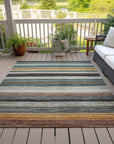 Elyn Brown Washable Indoor-Outdoor Rug