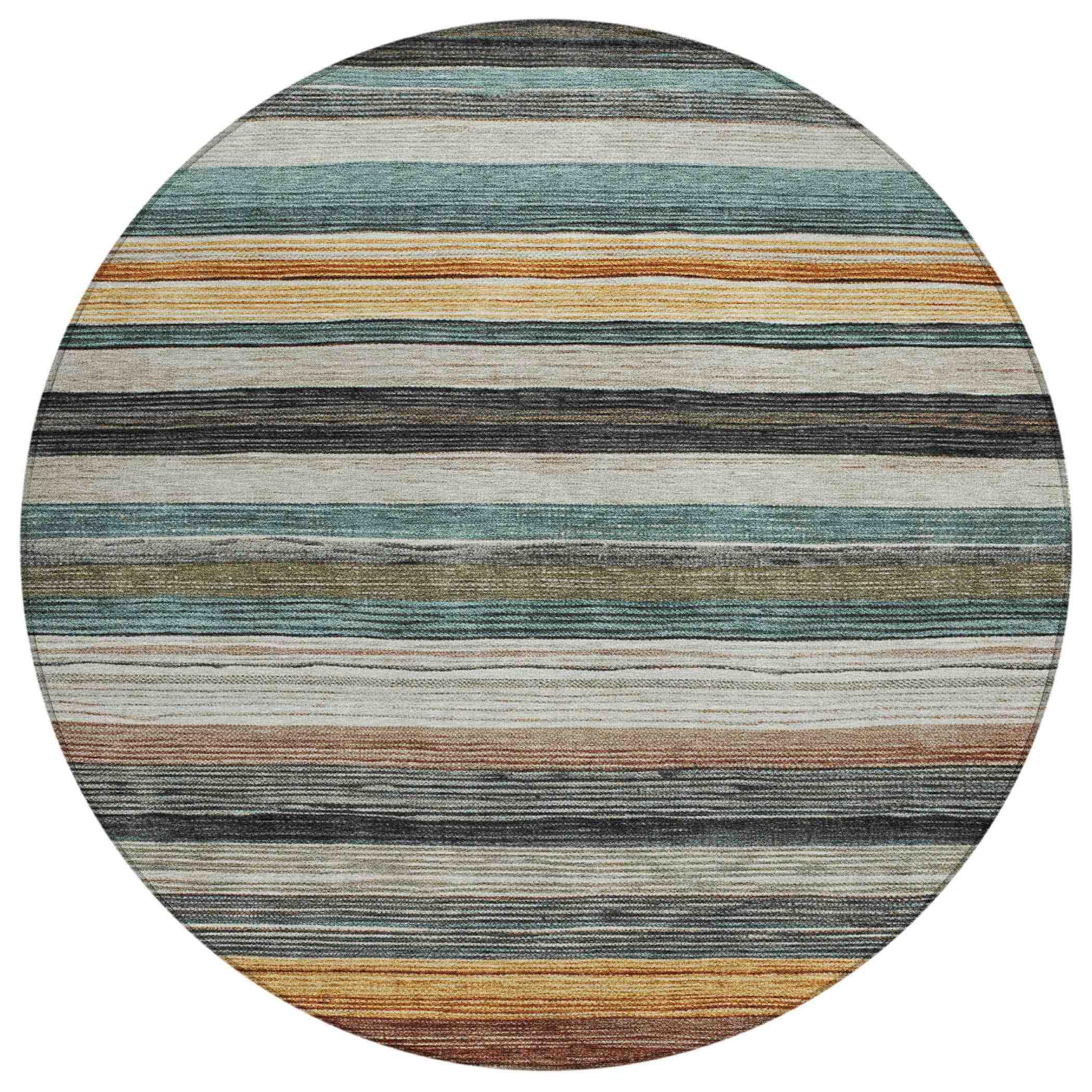 Elyn Brown Washable Indoor-Outdoor Rug