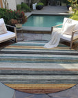 Elyn Brown Washable Indoor-Outdoor Rug