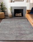 LOOMLAN Rugs Emalisse Gray Washable Indoor-Outdoor Rug