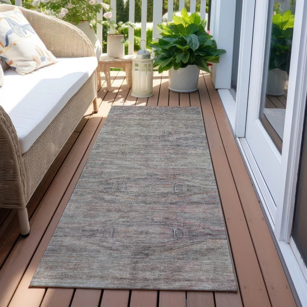 LOOMLAN Rugs Emalisse Gray Washable Indoor-Outdoor Rug