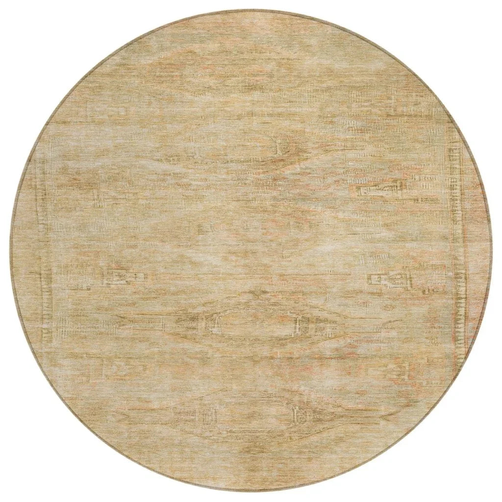 LOOMLAN Rugs Emalisse Ivory Washable Indoor-Outdoor Rug