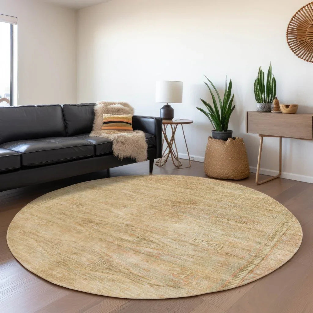 LOOMLAN Rugs Emalisse Ivory Washable Indoor-Outdoor Rug