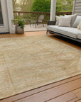 LOOMLAN Rugs Emalisse Ivory Washable Indoor-Outdoor Rug