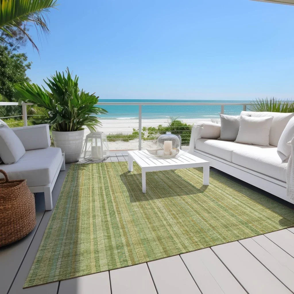 LOOMLAN Rugs Emberith Aloe Washable Indoor-Outdoor Rug