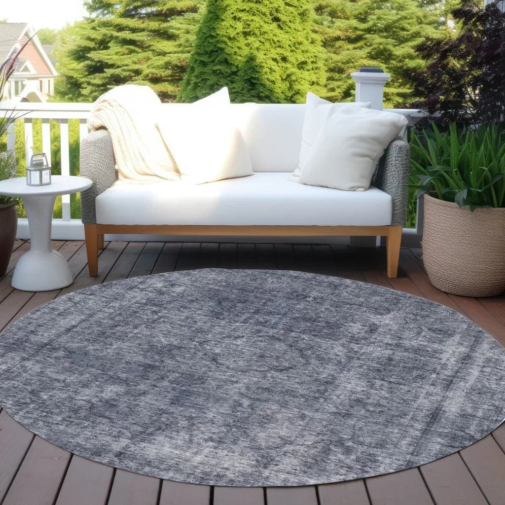 LOOMLAN Rugs Emberith Blue Washable Indoor-Outdoor Rug
