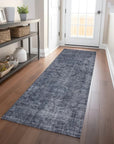 LOOMLAN Rugs Emberith Blue Washable Indoor-Outdoor Rug