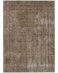 LOOMLAN Rugs Emberith Brown Washable Indoor-Outdoor Rug