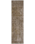 LOOMLAN Rugs Emberith Brown Washable Indoor-Outdoor Rug