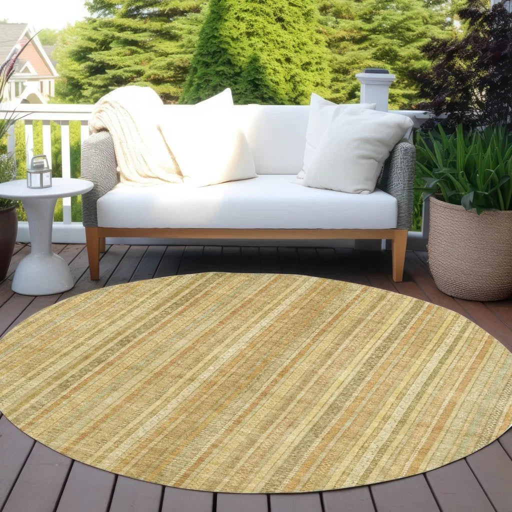 LOOMLAN Rugs Emberith Gold Washable Indoor-Outdoor Rug
