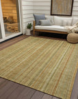 LOOMLAN Rugs Emberith Gold Washable Indoor-Outdoor Rug