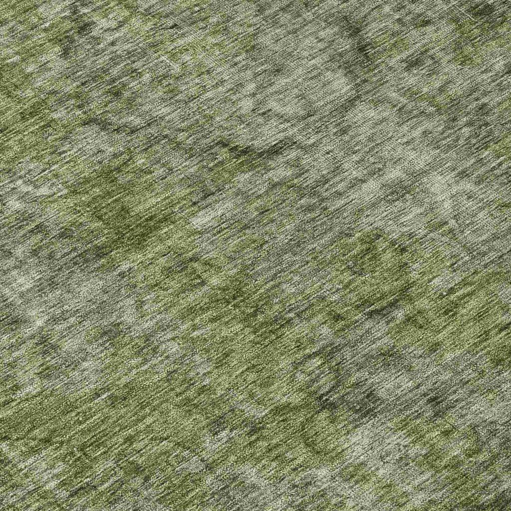 LOOMLAN Rugs Emberith Green Washable Indoor-Outdoor Rug