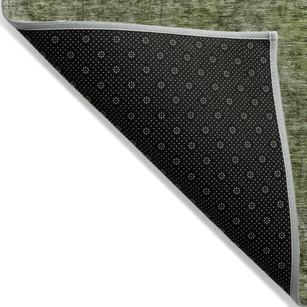 LOOMLAN Rugs Emberith Green Washable Indoor-Outdoor Rug