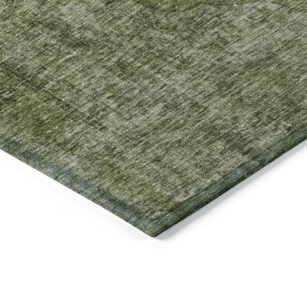LOOMLAN Rugs Emberith Green Washable Indoor-Outdoor Rug