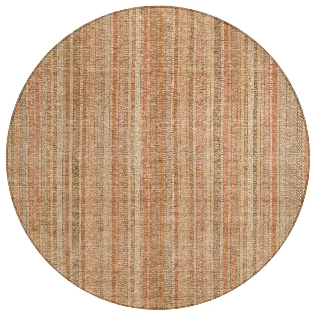 LOOMLAN Rugs Emberith Orange Washable Indoor-Outdoor Rug
