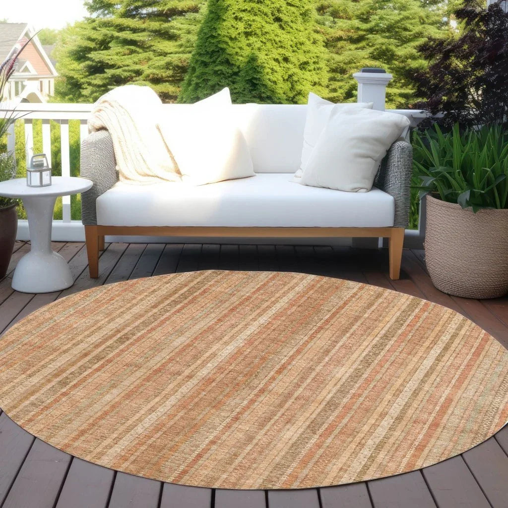 LOOMLAN Rugs Emberith Orange Washable Indoor-Outdoor Rug