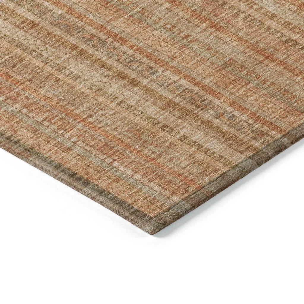 LOOMLAN Rugs Emberith Orange Washable Indoor-Outdoor Rug