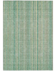 LOOMLAN Rugs Emberith Teal Washable Indoor-Outdoor Rug