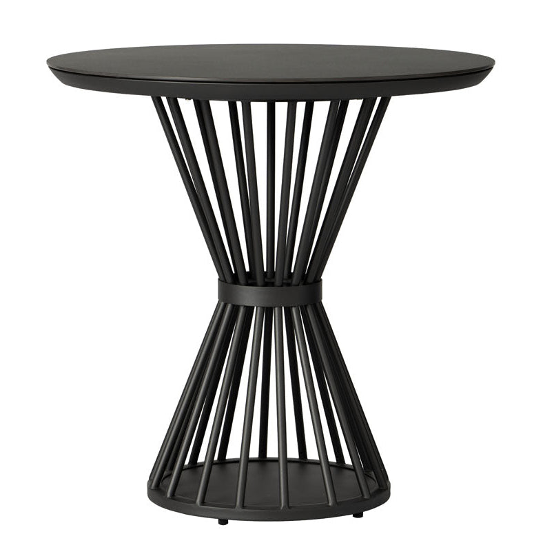 Lloyd Flanders Escape Aluminum Round Outdoor Balcony Table
