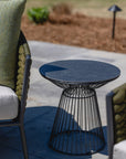 Lloyd Flanders Escape Aluminum Round Outdoor End Table