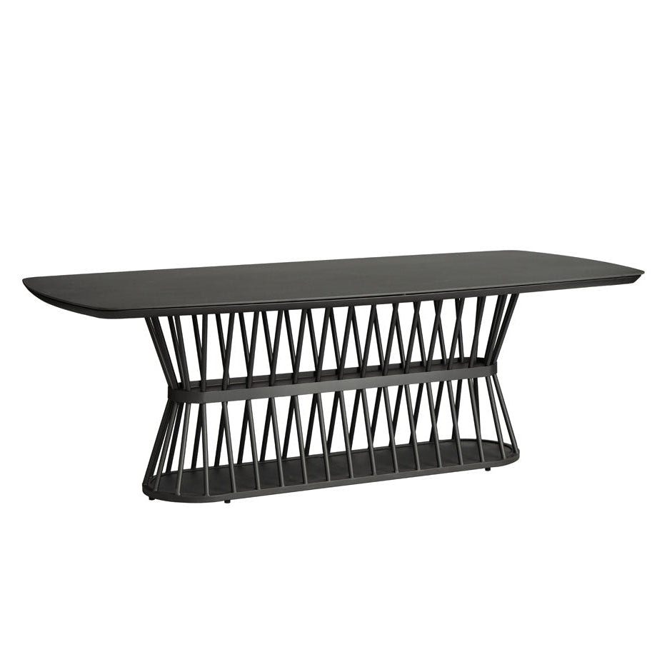 Lloyd Flanders Escape Boat Shaped Outdoor Dining Table