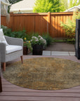 Addison Rugs Faded Rhythm Brown Washable Indoor-Outdoor Rug