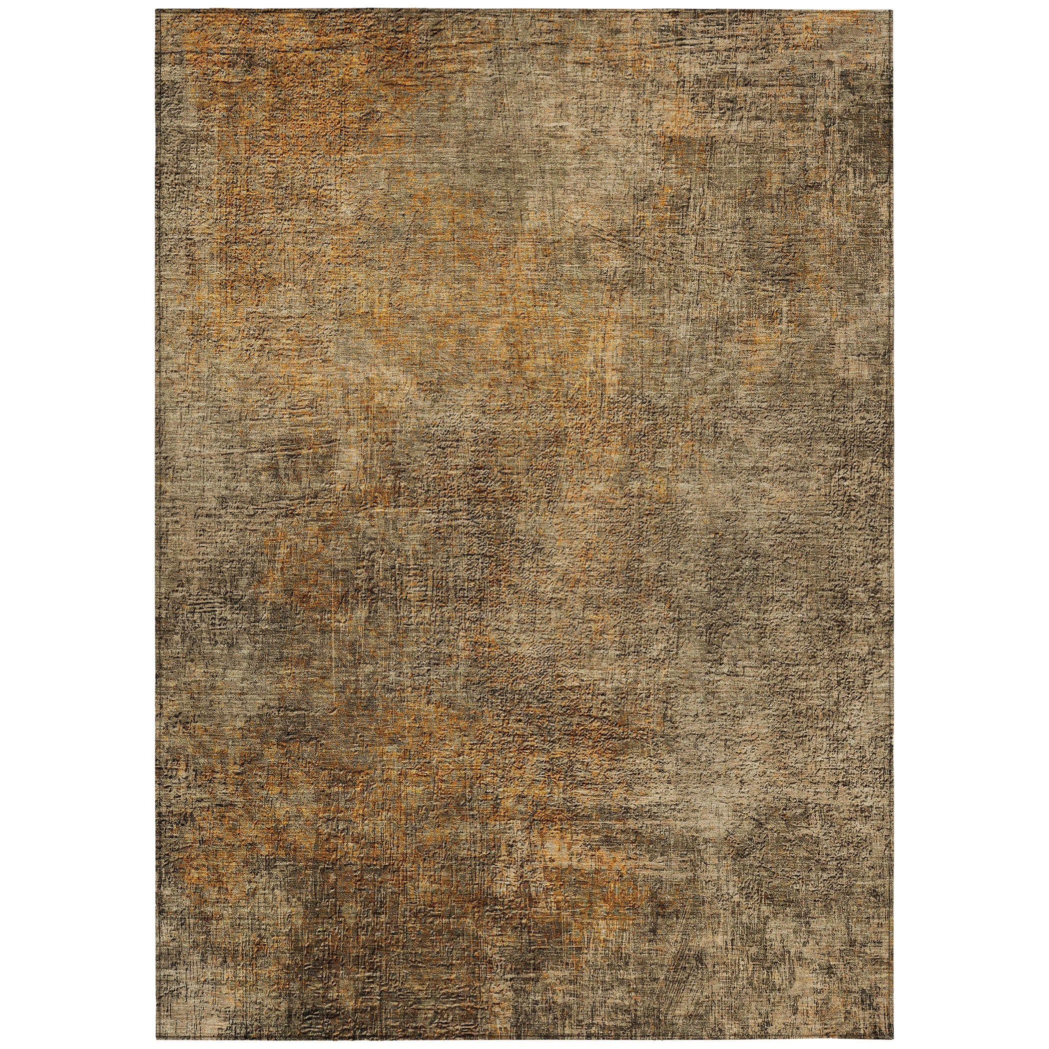 Addison Rugs Faded Rhythm Brown Washable Indoor-Outdoor Rug