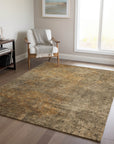 Addison Rugs Faded Rhythm Brown Washable Indoor-Outdoor Rug