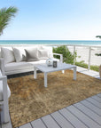 Addison Rugs Faded Rhythm Brown Washable Indoor-Outdoor Rug