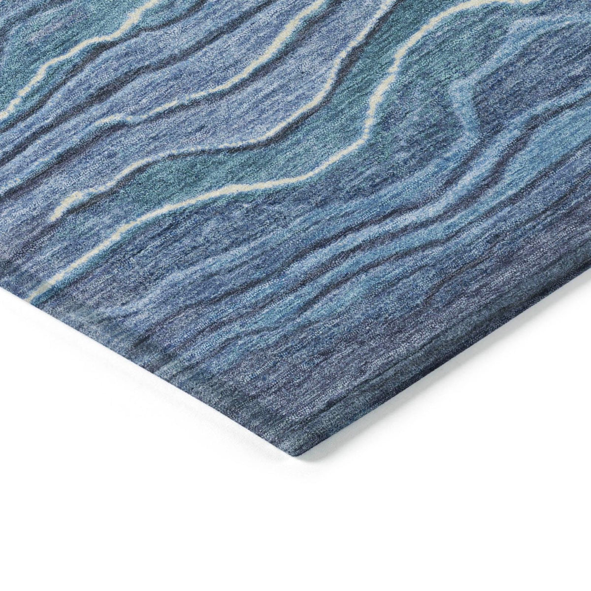 Addison Rugs Faerain Blue Washable Indoor-Outdoor Rug
