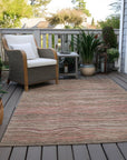 Faerain Brown Washable Indoor-Outdoor Rug