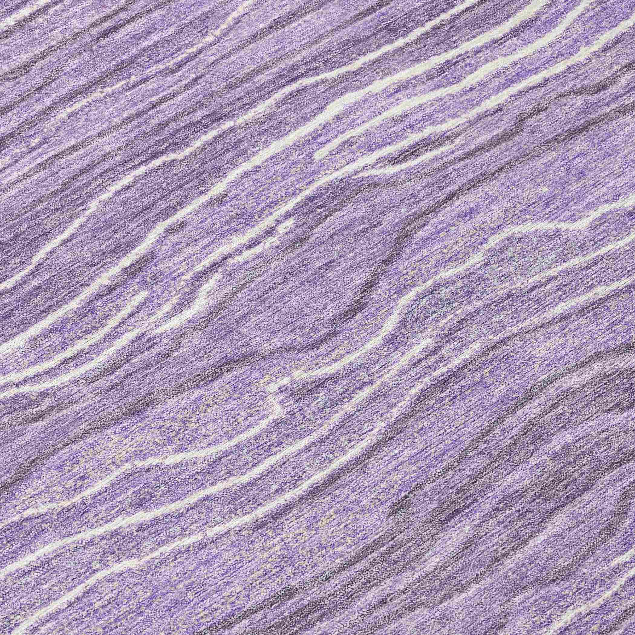 Faerain Purple Washable Indoor-Outdoor Rug