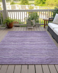 Faerain Purple Washable Indoor-Outdoor Rug